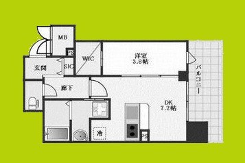 la Waison NAMBA west 間取り