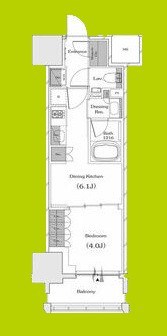 ザ・パークハビオ谷町六丁目クロス 間取り