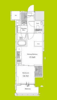 ザ・パークハビオ谷町六丁目クロス 間取り