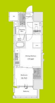 ザ・パークハビオ谷町六丁目クロス 間取り