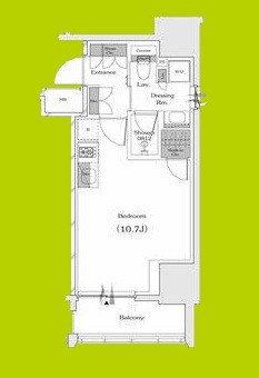 ザ・パークハビオ谷町六丁目クロス 間取り