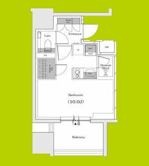 ザ・パークハビオ谷町六丁目クロス 間取り