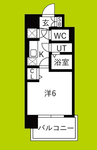レジュールアッシュ緑橋駅前 間取り