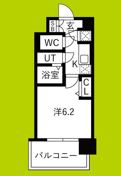 レジュールアッシュ緑橋駅前 間取り