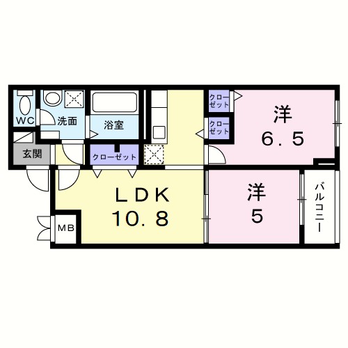 ヒカルサ岸和田畑町 間取り図