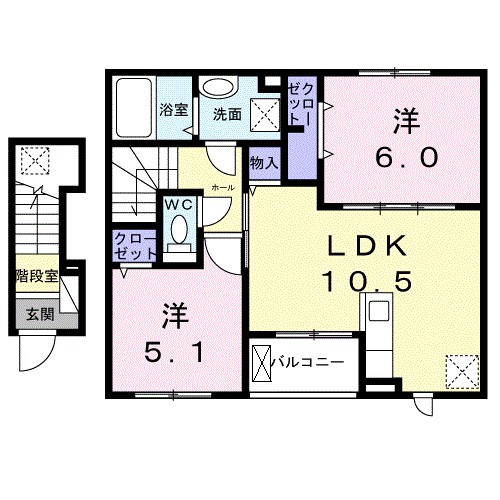 クレスト　コート 間取り図