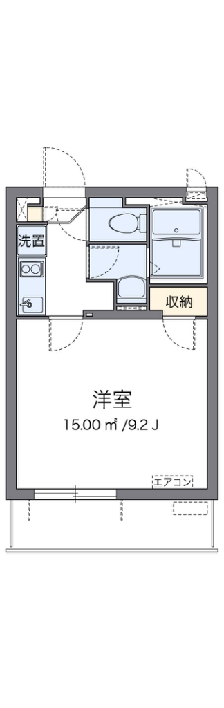 クレイノ長居公園Ⅱ 間取り