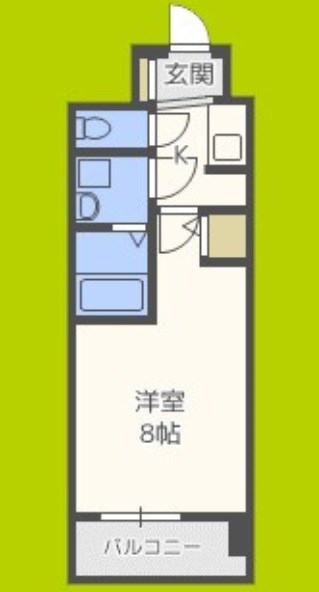 プロシード心斎橋東ヴァンターレ 間取り
