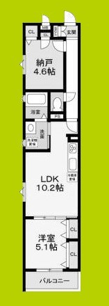 フォレストクリエオーレ枚岡壱番館 間取り