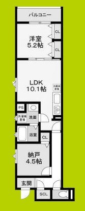 フォレストクリエオーレ枚岡壱番館 間取り