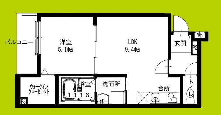 フジパレス鴻池新田Ⅰ番館 間取り