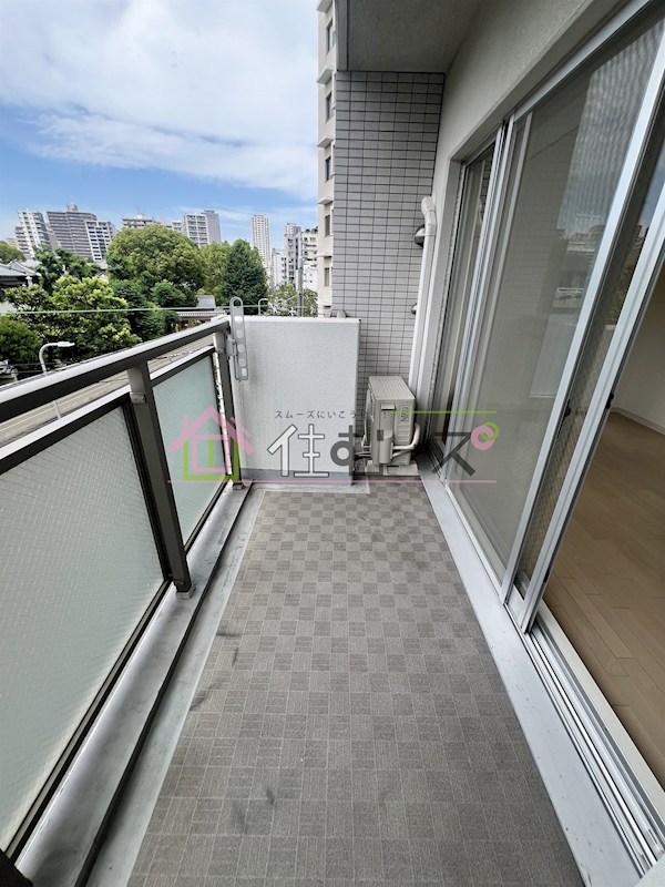 クレイドル四天王寺 ベランダ