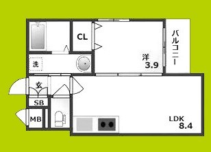 アーバンヴィラ平野 間取り