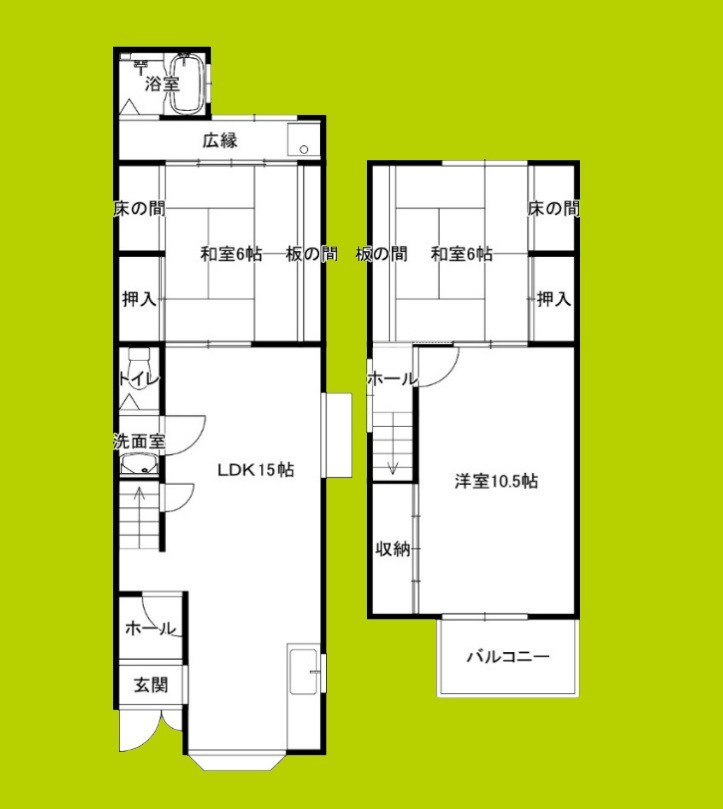 栗田貸家 間取り