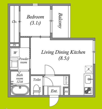 ハーモニーテラス大野 間取り