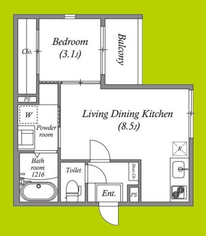ハーモニーテラス大野 間取り