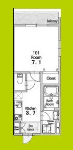 プロスパーコート北加賀屋Ⅰ 間取り
