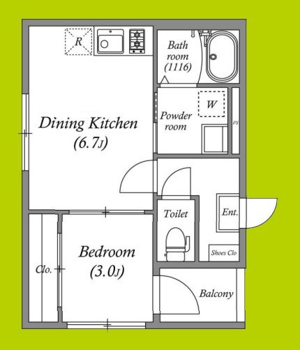ハーモニーテラス西今川 間取り