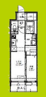 Alivis九条 間取り