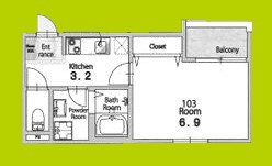 プロスパーコート北加賀屋Ⅰ 間取り