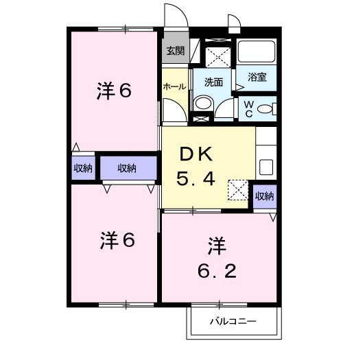 グリ－ンコ－トⅡ番館 間取り