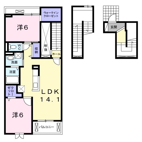 ピュア　ウエスト 間取り