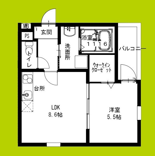 フジパレス花園中央公園南Ⅰ番館 間取り