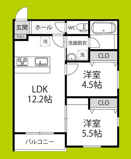 Grace下六万寺町 間取り