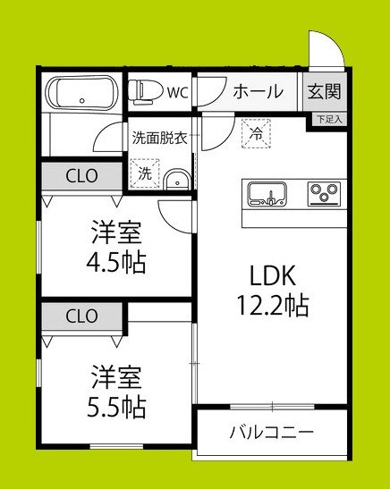 Grace下六万寺町 間取り