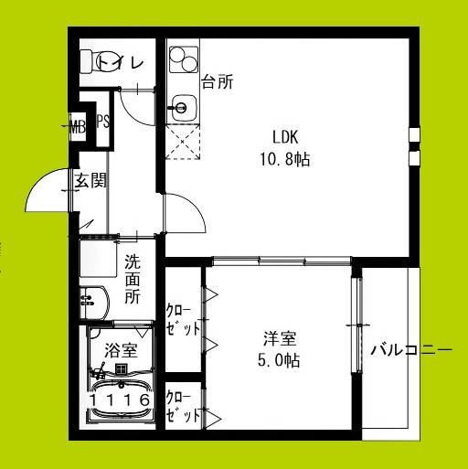 フジパレス瓜生堂Ⅲ番館 間取り