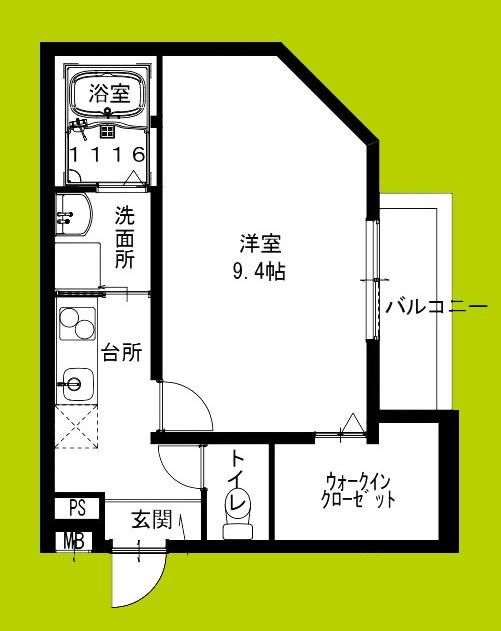 フジパレス花園中央公園南Ⅱ番館 間取り図