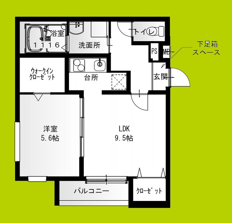 フジパレス今川公園東Ⅲ番館 間取り図