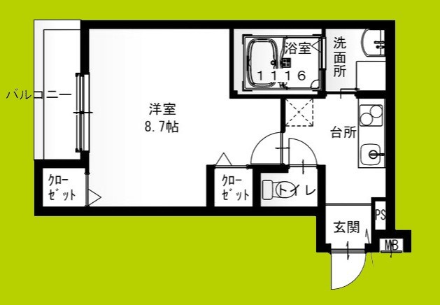 フジパレス今川公園東Ⅲ番館 間取り図