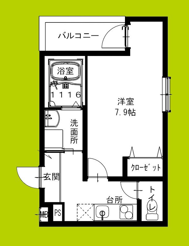 フジパレス今川公園東Ⅴ番館 間取り図
