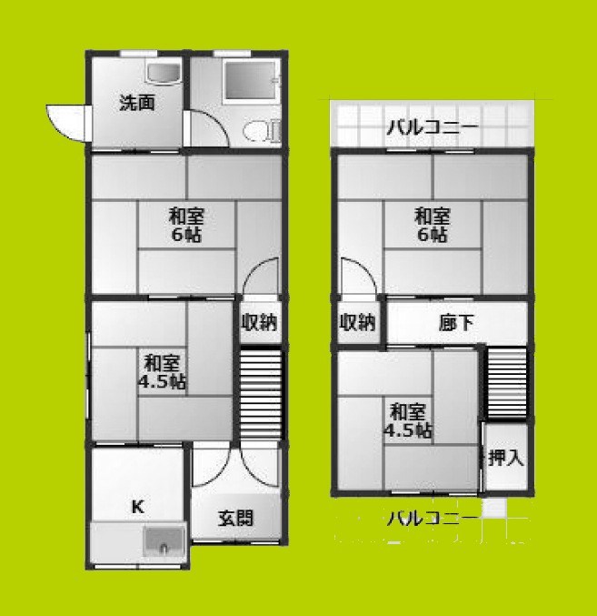 瓜破西貸テラス 間取り