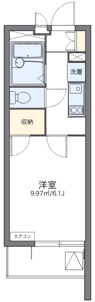 レオパレスノンノ　ミーオ 間取り