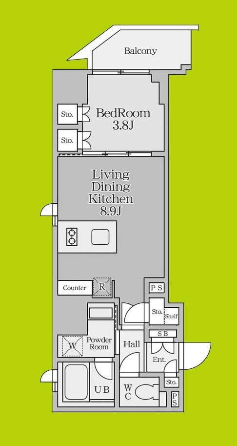 クレストコート堂島 間取り