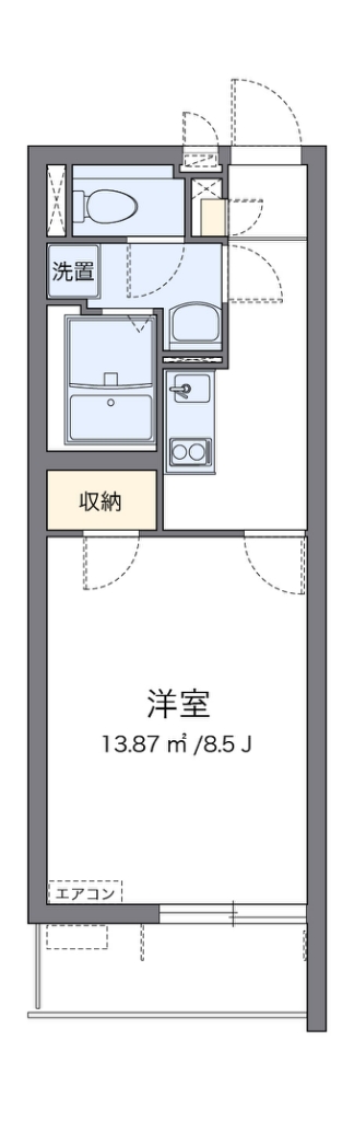 クレイノ長居公園Ⅱ 間取り