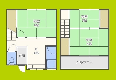 中茶屋１丁目大草邸 間取り