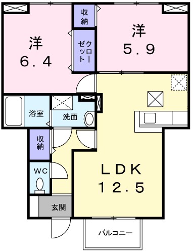 ディオーネ・ジエータ・ウエスト 間取り