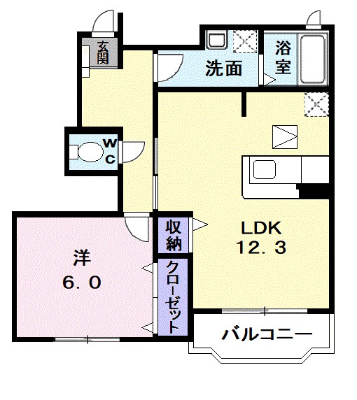 ロイヤルヒルズ高松 間取り