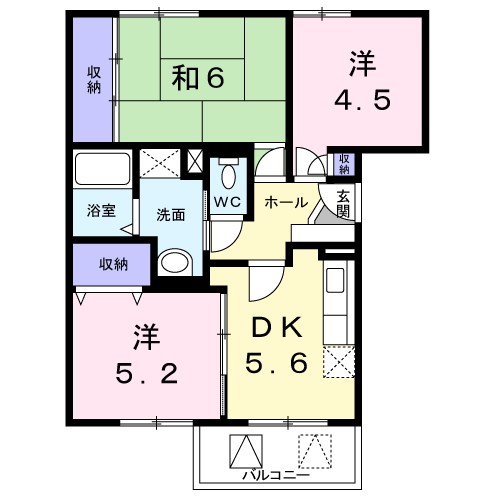 サンガーデン北川　Ⅱ 間取り