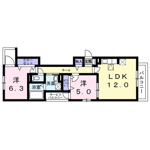パル茨木 間取り図
