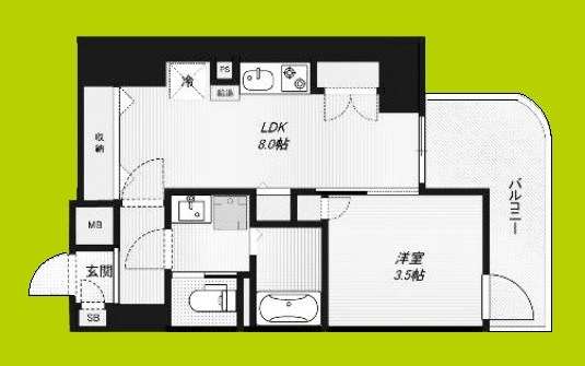 ALZA北浜 間取り図
