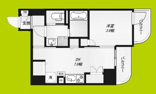 ALZA北浜 間取り