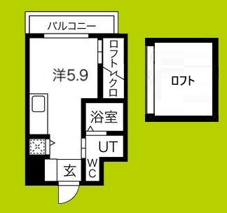 コーラルポワント難波west 間取り