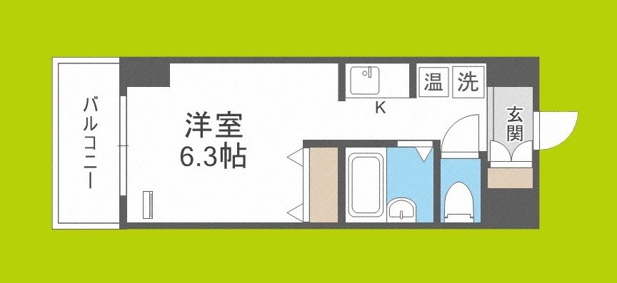 エルミタージュ難波南Ⅴ 間取り