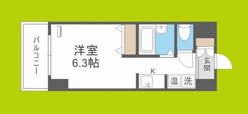 エルミタージュ難波南Ⅴ 間取り