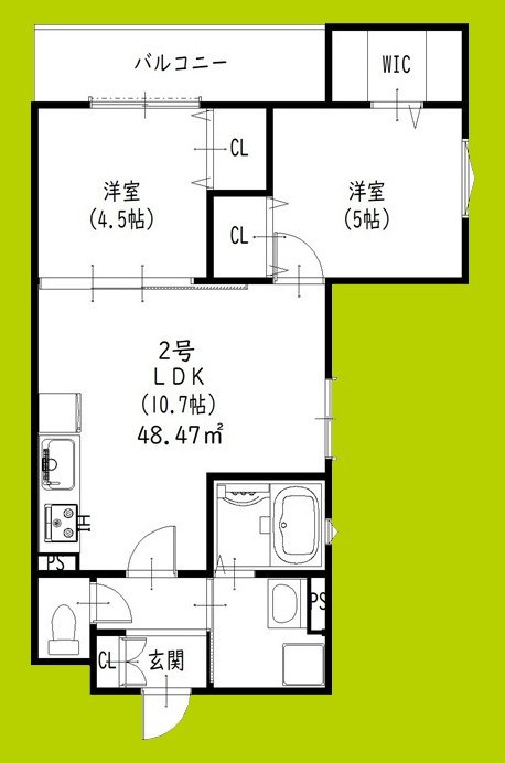 クリエオーレ倉治 間取り