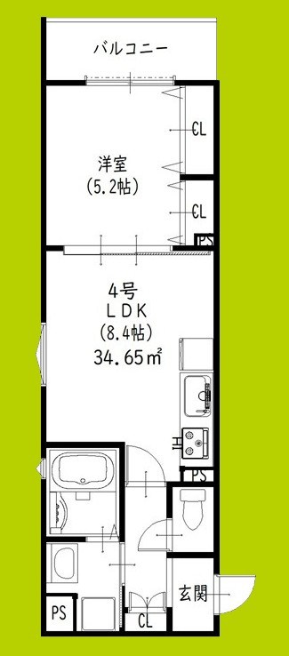 クリエオーレ倉治 間取り